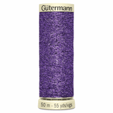 Gutermann Purple Metallic Effect Thread - 50m