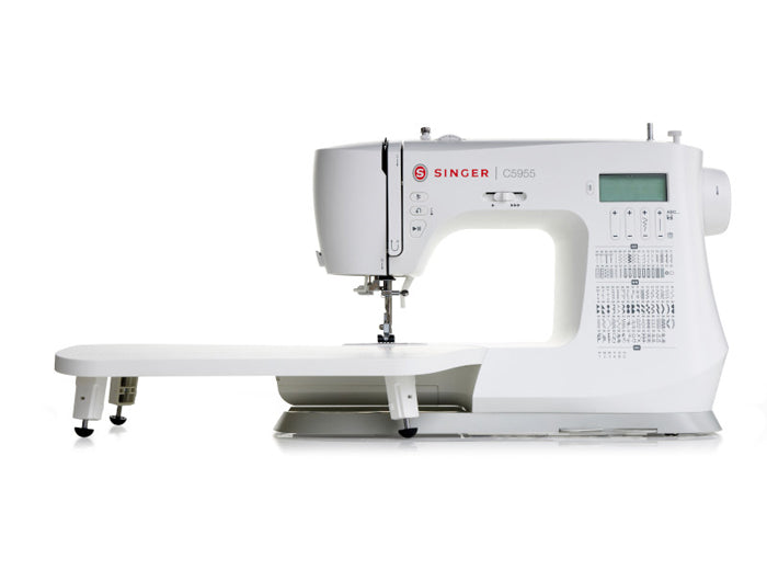 Singer C5955 Sewing Machine - 200 stitch patterns with letters and numbers, inc. Extension Table - New 2025 model