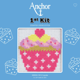 Anchor My 1st Counted Cross Stitch Kit - Cupcake