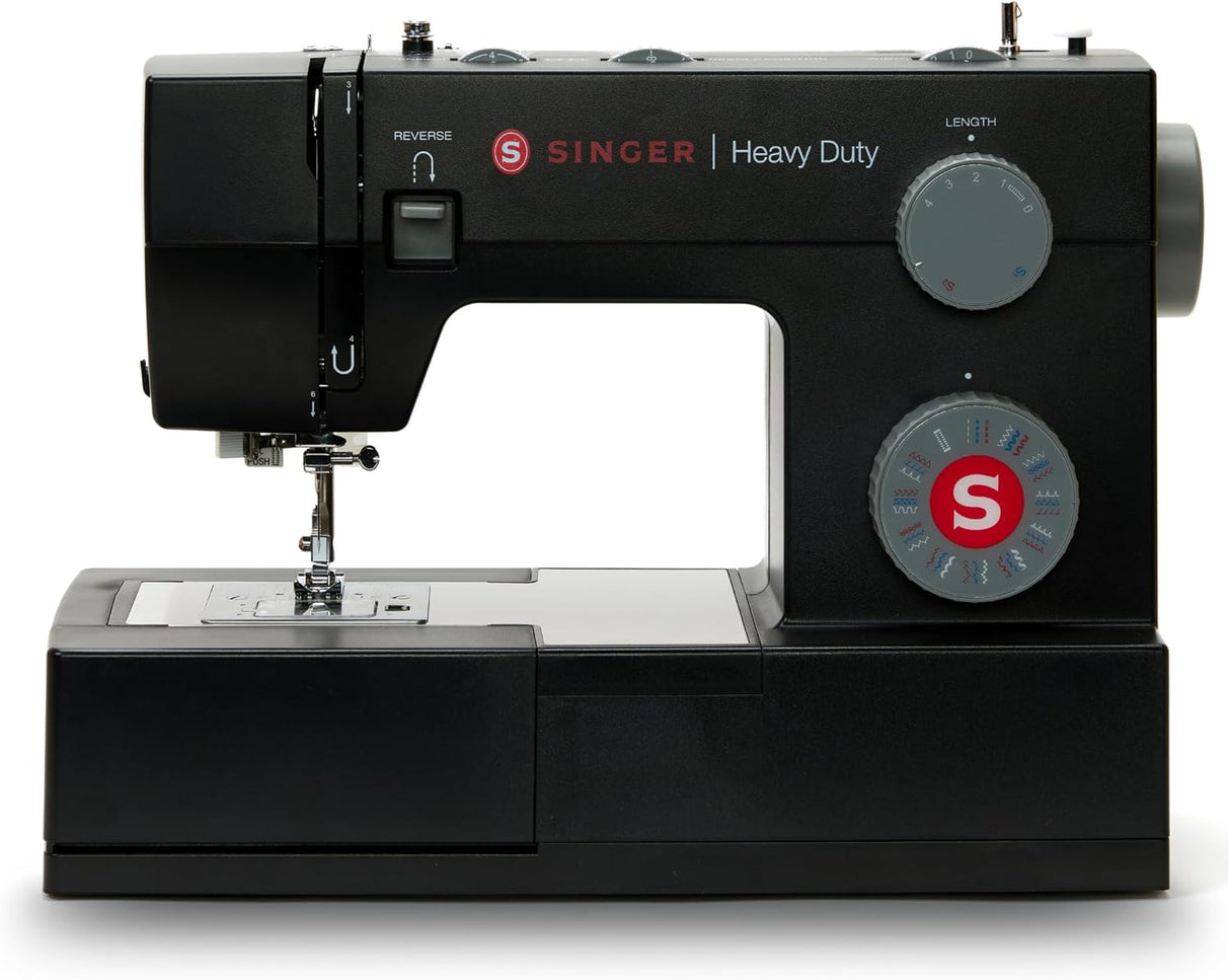 Singer Heavy Duty 4432 Black Limited Edition Sewing Machine - 32 stitch patterns, 60% stronger and over 30% faster, 32 stitch patterns, overlocking and stretch stitch