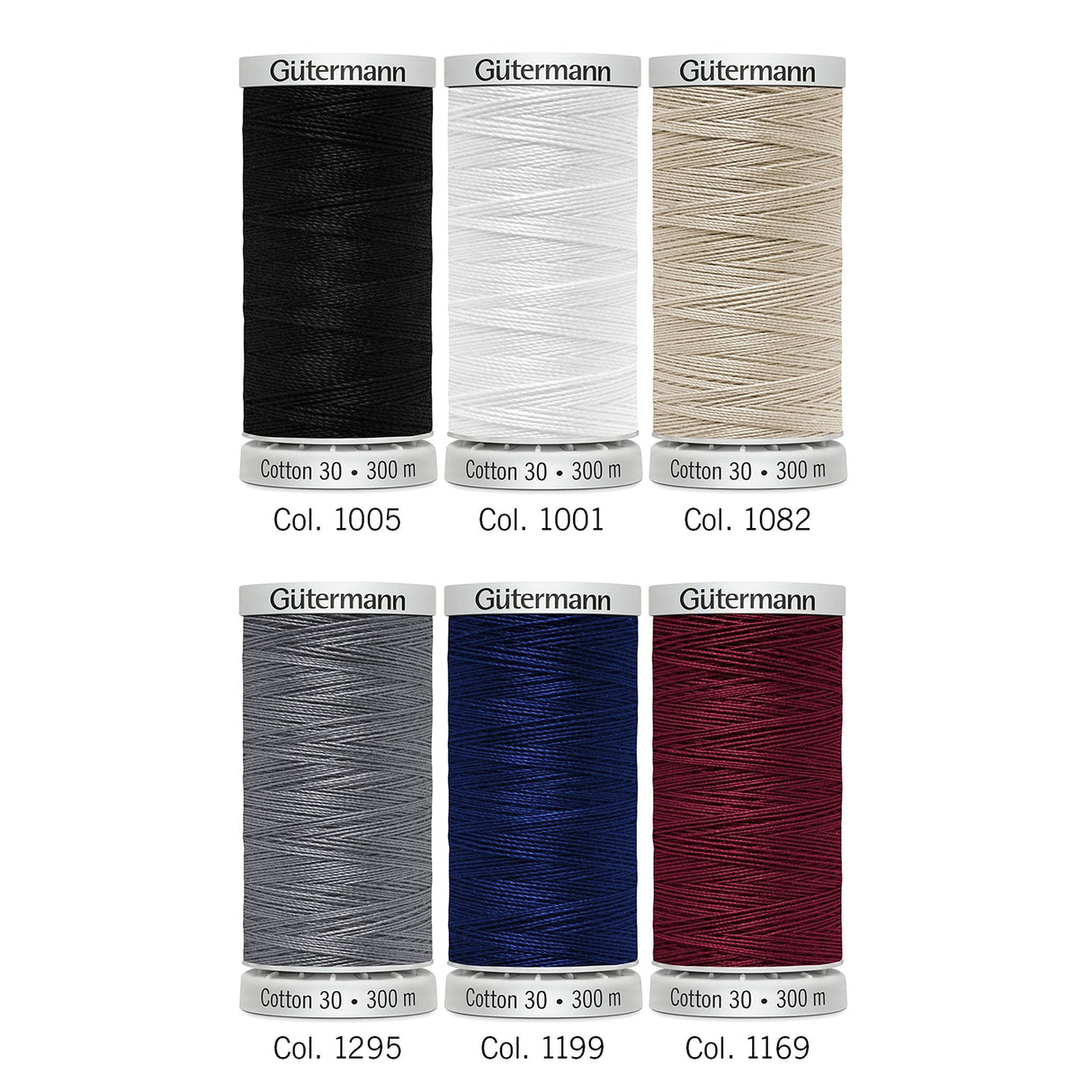 Gutermann Cotton Thread Set No.30 - 6 x 300m