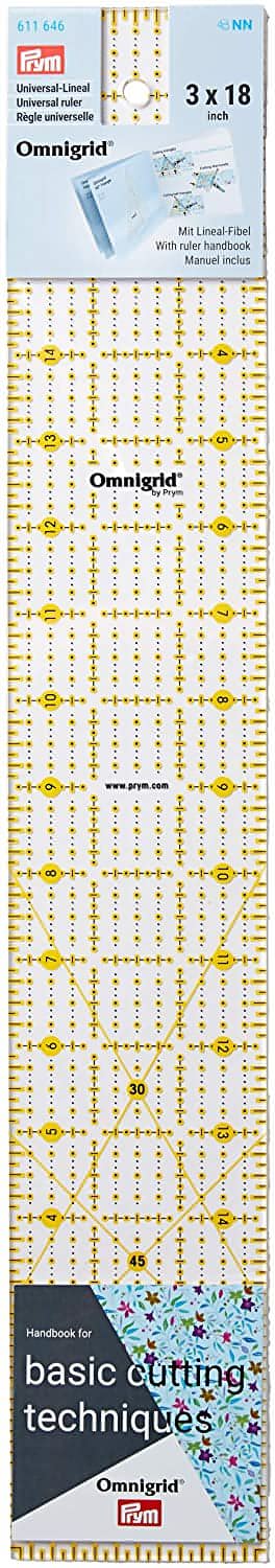 Prym Omnigrid Universal Ruler - 3 x 18 inch