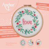 Anchor Embroidery Hoop Kit - Love