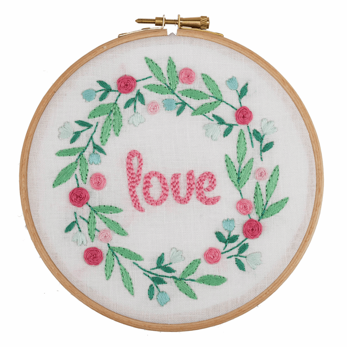 Anchor Embroidery Hoop Kit - Love