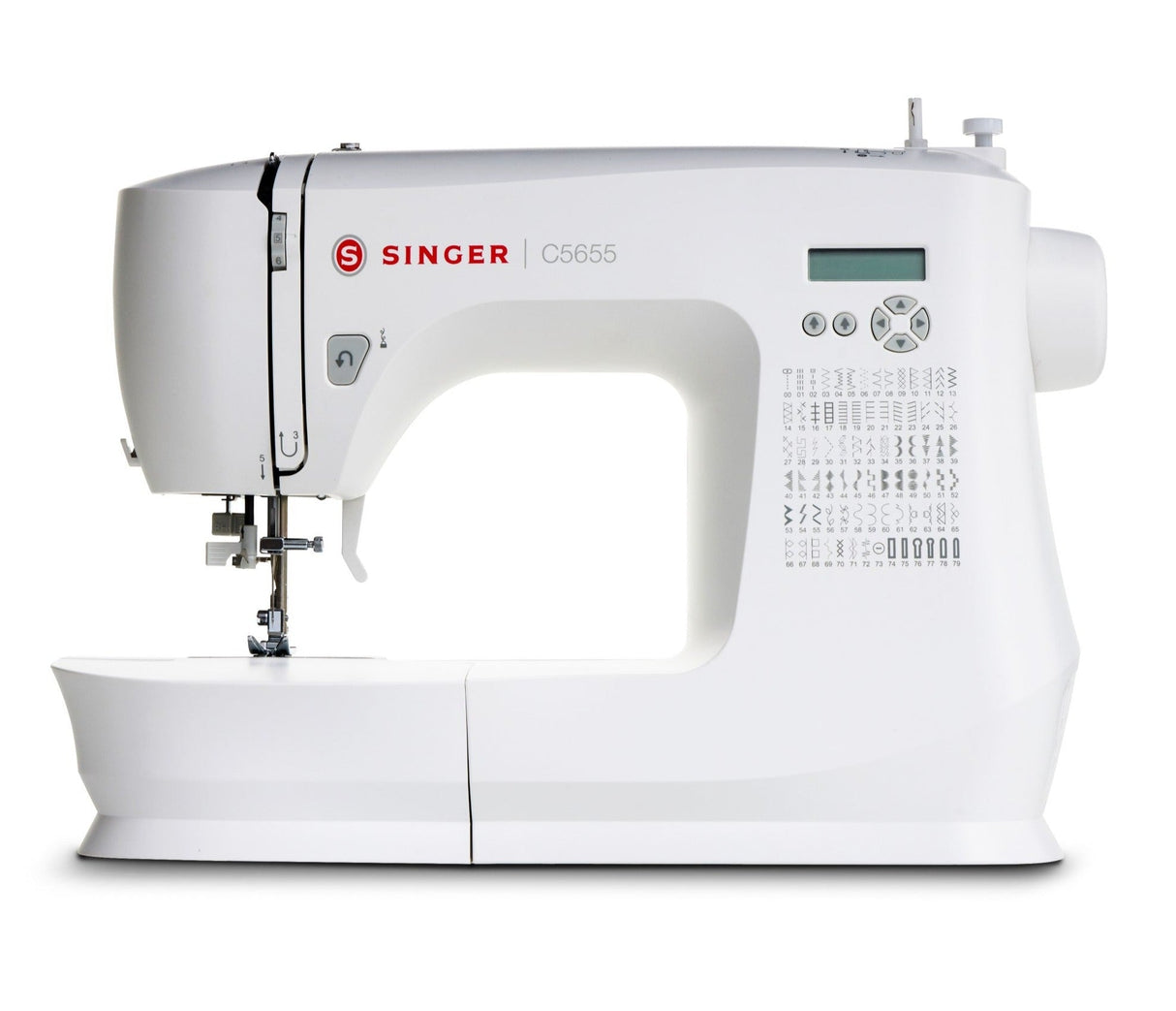 Singer C5655 Sewing Machine with Large Extension Table - 80 stitch patterns