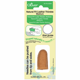 Clover Medium Leather Natural Fit Thimble