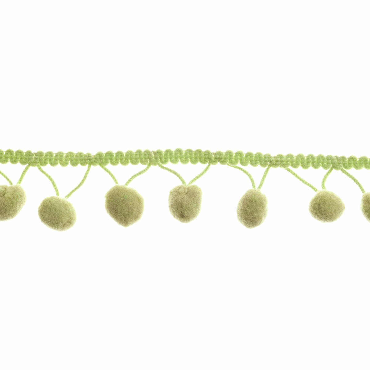 Trimits Large Green Pom Pom Trim Edging - 18m x 20mm (Full roll)