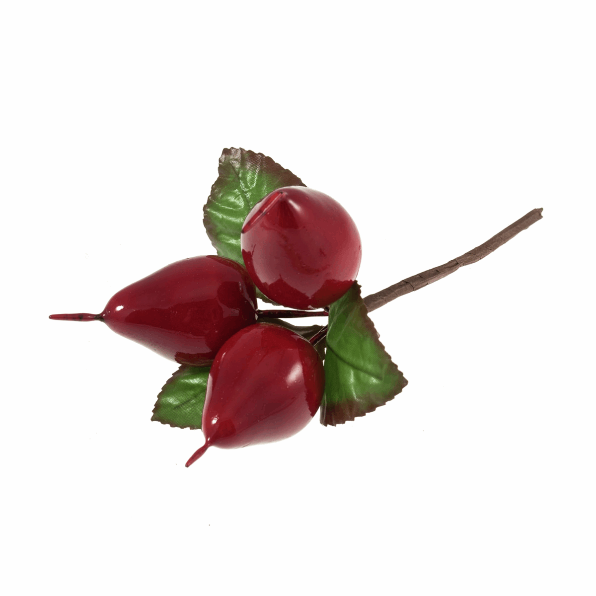 Artificial Red Pears Bunch (Single Stem)