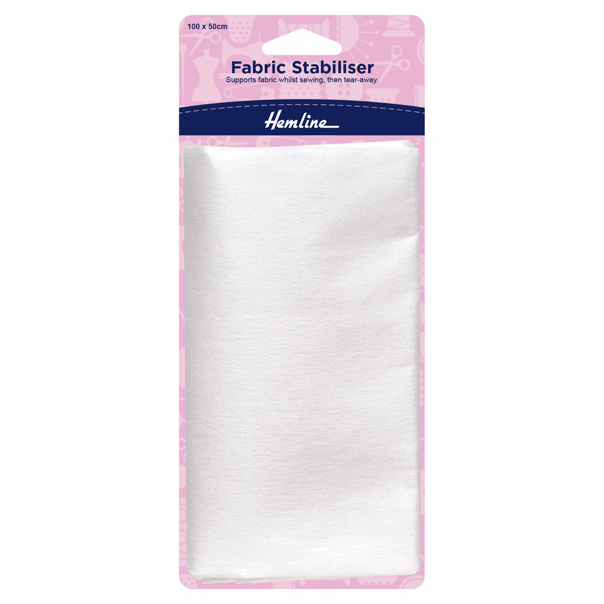 Hemline Sew-In Fabric Stabiliser - 100 x 50cm