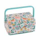 Flutterby Sewing Box with Plastic Handle - Medium