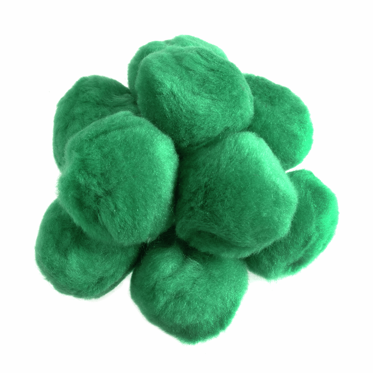 Trimits Green Pom Poms - 50mm (Pack of 25)